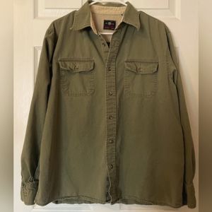 Wrangler Men's Longsleeve Button Down Shirt Sage Green Size Large